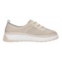 Pantofi dama casual din piele naturala cu perforatii - Karen Bej Late GSKFL9573B